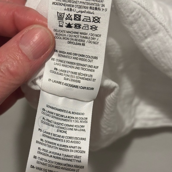 Boden Ivory Top with Colorful Trim - Picture 5 of 5